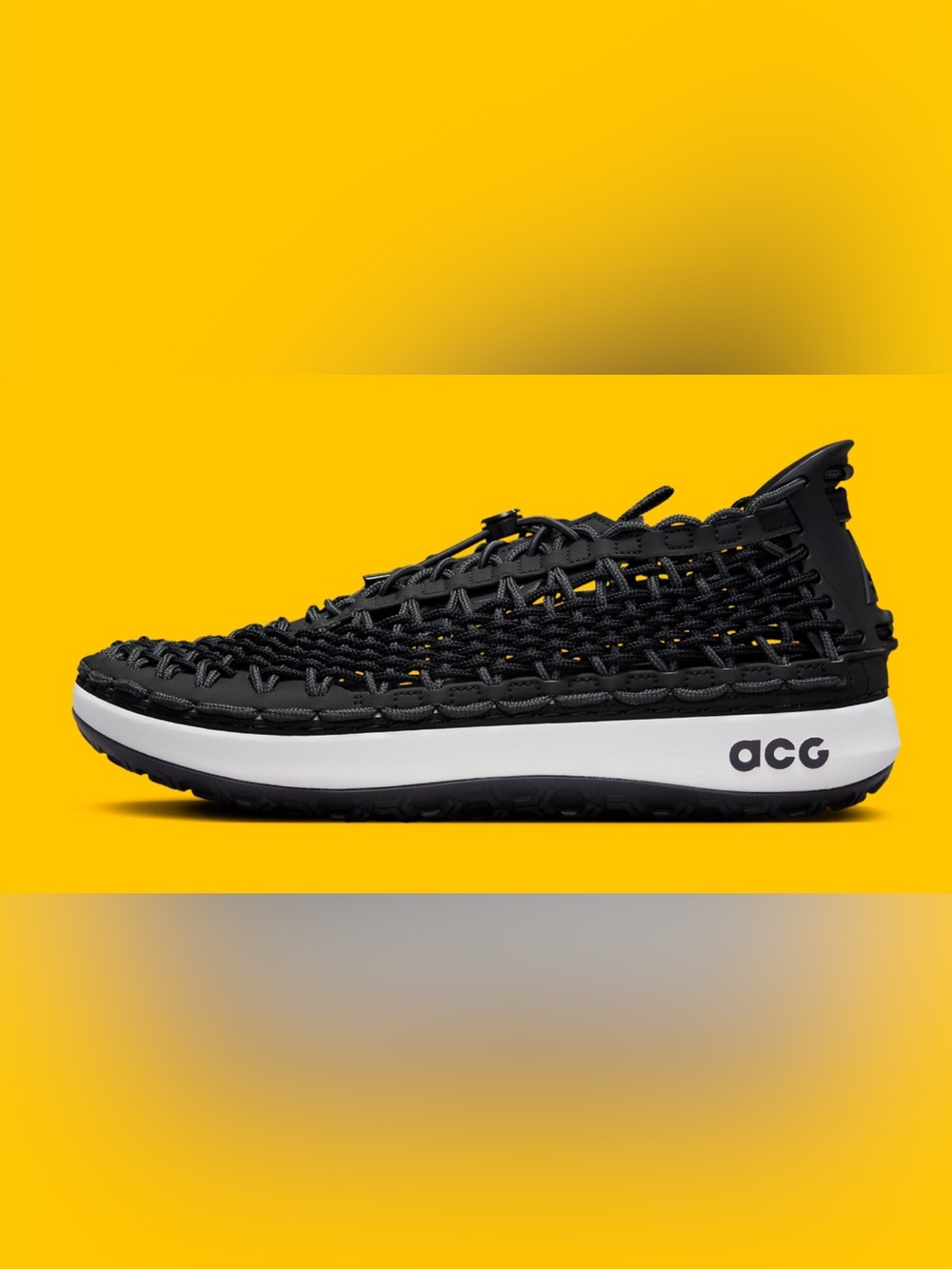 Nike ACG Black and White Woven Trail Sneaker